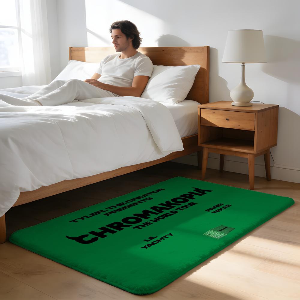 Floor Mat Soft Flannel Rug Non-Slip Absorbent Mat Bathroom Bedroom Home Decor CHROMAKOPIA like Him Hip Pop Artist Rapper Music