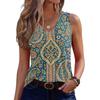 Womens Tank Tops Sleeveless Loose Fit Tops V Neck Pleated Shirts Basic Tees