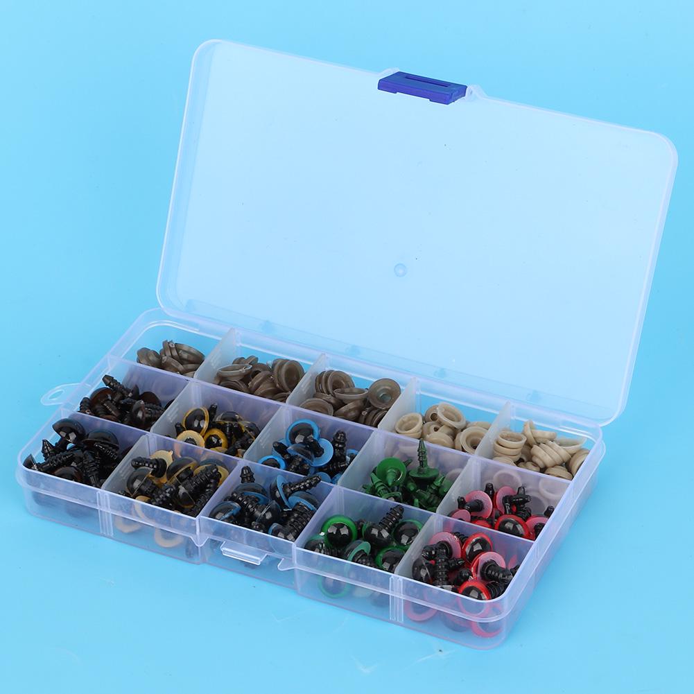 50pcsset Stuffed Toy Eyes Resin Safety Eyes For DIY Doll Animal Crafts Set