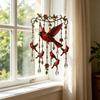 Carillons éoliens Colibri, avec Pendentifs en Cristal Carillons éoliens Métalliques d'Extérieur, Réflexion de la Lumière Arc-en-ciel Carillon éolien Durable pour la Décoration de Jardin et de Cour