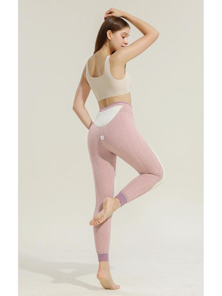 Women's 100% Wool Quilted Warm Pants, Plus Velvet, Thickened for -20°C Winter, Ideal for Knee and Waist in Northeast China.