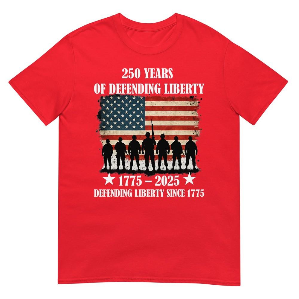 Patriotic Usa Army Us Military Parade 250th Anniversary 2025 Tshirt S
