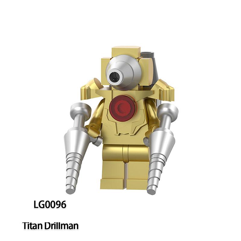 Skibidi Toalett Anime Rajzfilm Kockák Speakerman TV Ember Operatőr Akció MOC Toalett Ember vs Monitor Építőkockák A Hang