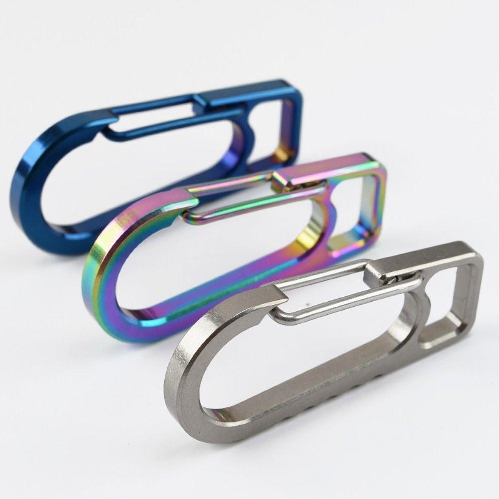 Multicolor Keychain Carabiner Titanium Alloy Key Holder New Key Clip  for Car Keys