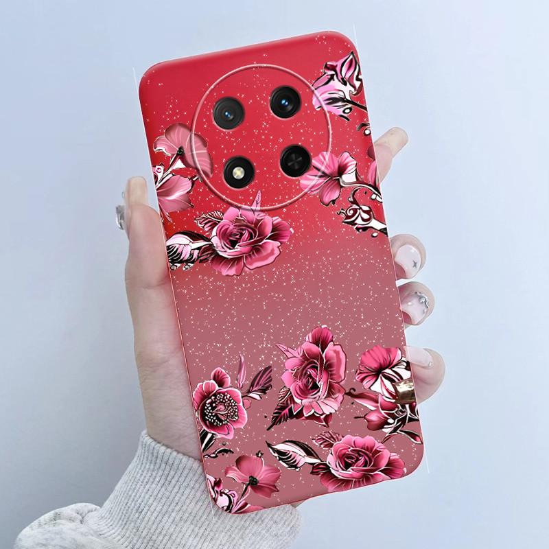 For Honor X9C Case 6.78 inch Bumper Shells Flower Girl Design Soft Silicone Protective Cover for Honor Magic7 Lite Coque fundas