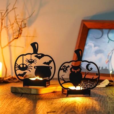 Halloween Smide Hem Atmosfär Dekoration Ljusstake Ljuslykta Hem Kreativ Dekoration Ljushållare