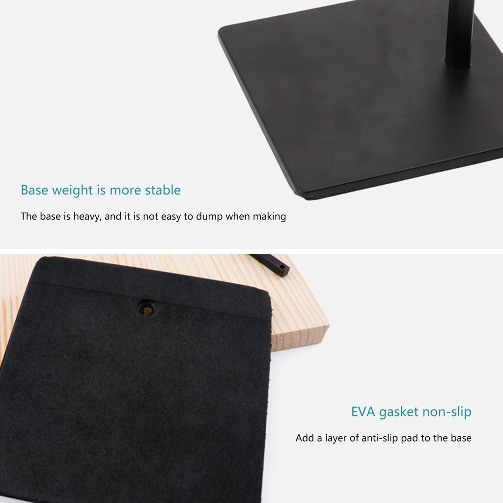 Leiremodelleringstativ Metallutstillingsholder med sklisikker base Høydejusterbar for leireskulpturering og modellering