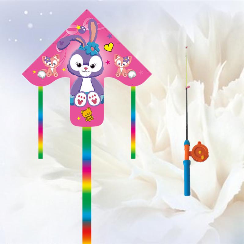 Weifang Traditional Handmade Fishing Rod Kite: Easy-to-Fly Outdoor Parent-Child Fun Kite for Adults & Children