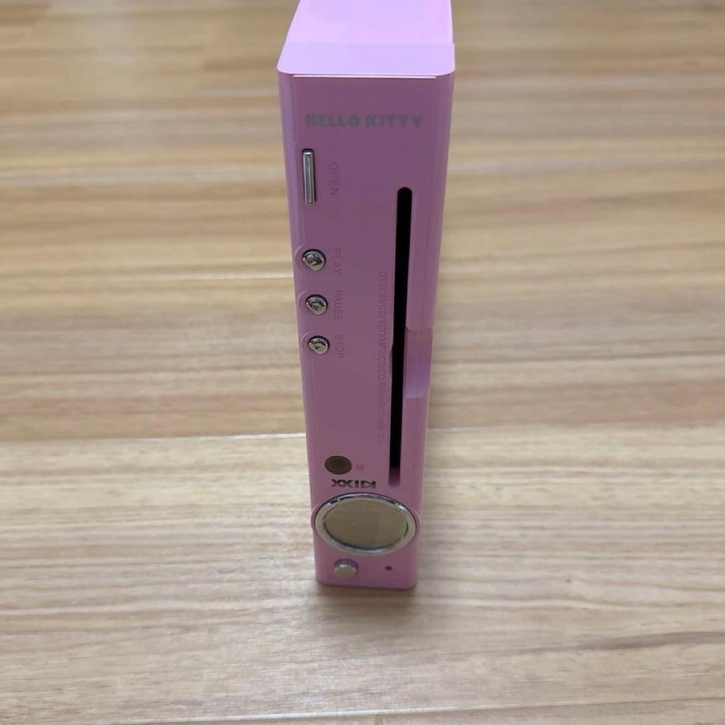 Hello Kitty SlotIn DVD Player Rare Vintage Sanrio Collectible Japan Pink Used