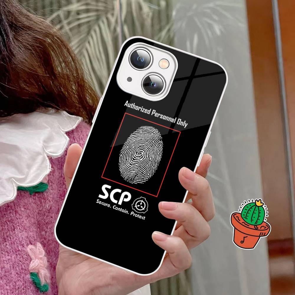 SCP Foundation Game Sci Fi Tempered Glass For Iphone 14 13 12 11 Pro Mini XS MAX 14Plus X XS XR Fundas