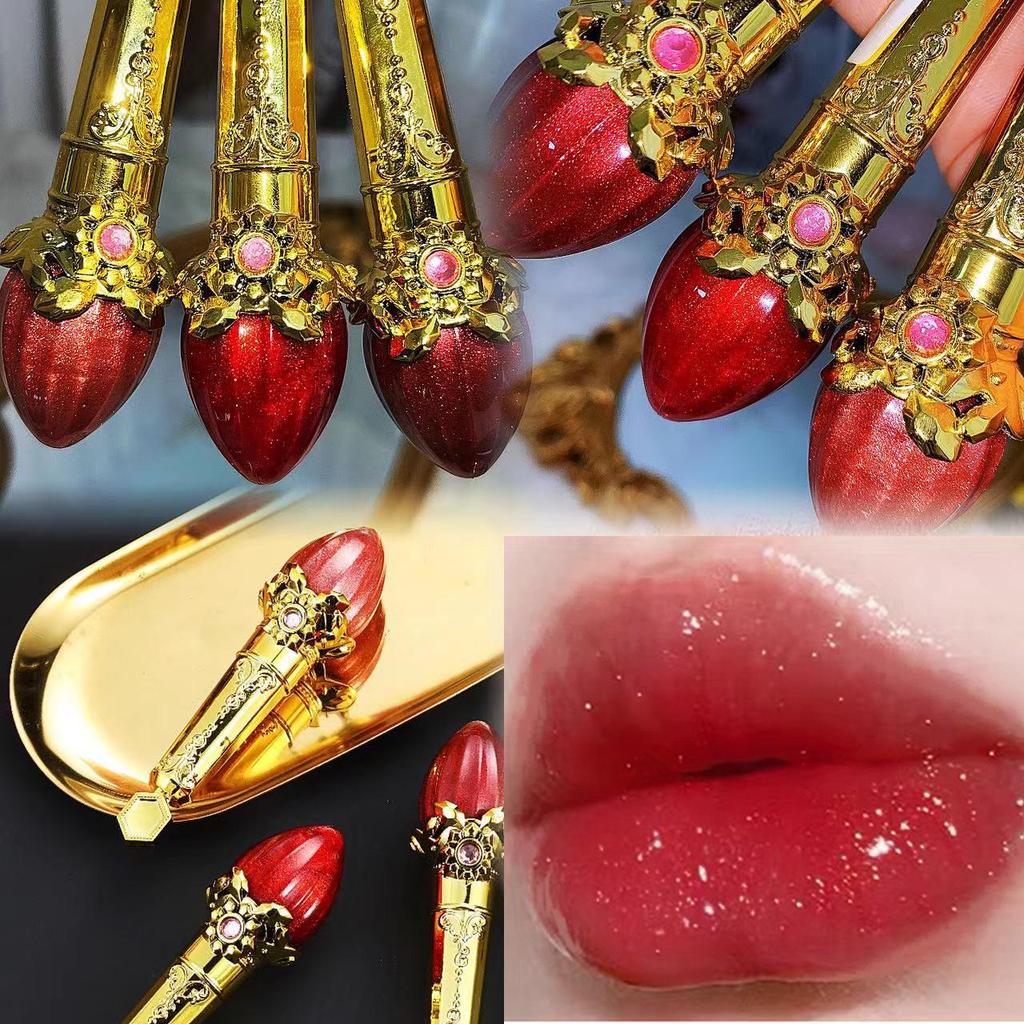 Fey Beauty Glitter Lip Glaze - Long-lasting, Non-Transfer, Moisturizing, Viral on TikTok.