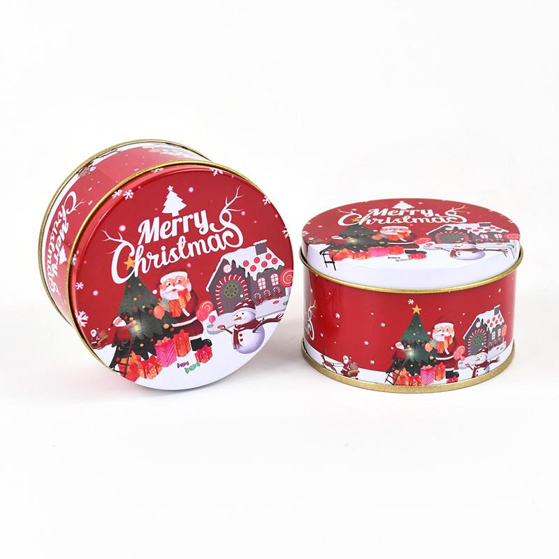 6/1 buc Cutie Cadou Crăciun Cutie Metalică Staniu Bomboane Fursecuri Ambalaj Cutie Recipiente Cadou Anul Nou Copii Decor Consumabile Petrecere Crăciun Navidad