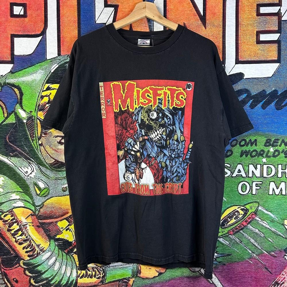 

Remake 2001 Misfits By Cinder Block T shirt Rare Design Black tee NH24740 Unisex T-Shirt XXXL