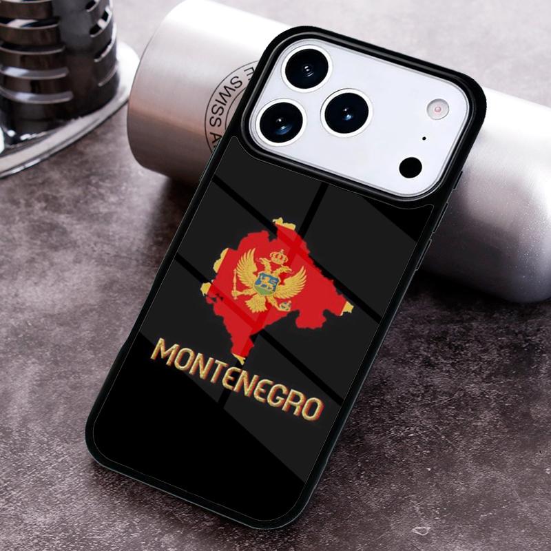 Montenegro Flag Phone Case for iPhone 17 16 15 Pro Max Air 14 13 12 11 Plus Shockproof Capa Cover