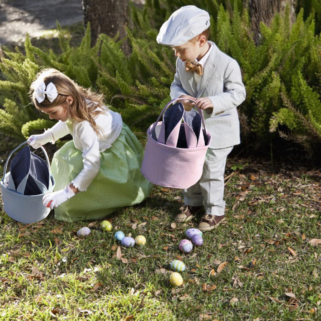 Cute Easter Cloth Basket Candy Eggs Buckets Party Decoration For Kids