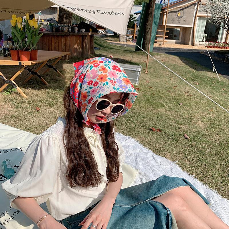 Fashionable And Casual Scarf Women S Artistic Spring Summer Decorative Headscarf