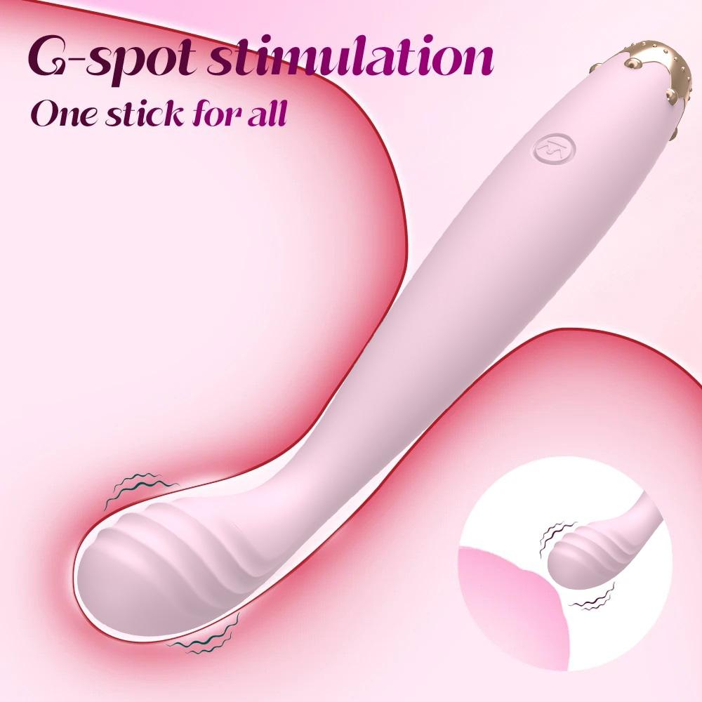 10 Modes Female Masturbator Long and Thin Vibrators for Women Massager G Spot Vibrator Sex Toy for Women Clitoris Stimulation