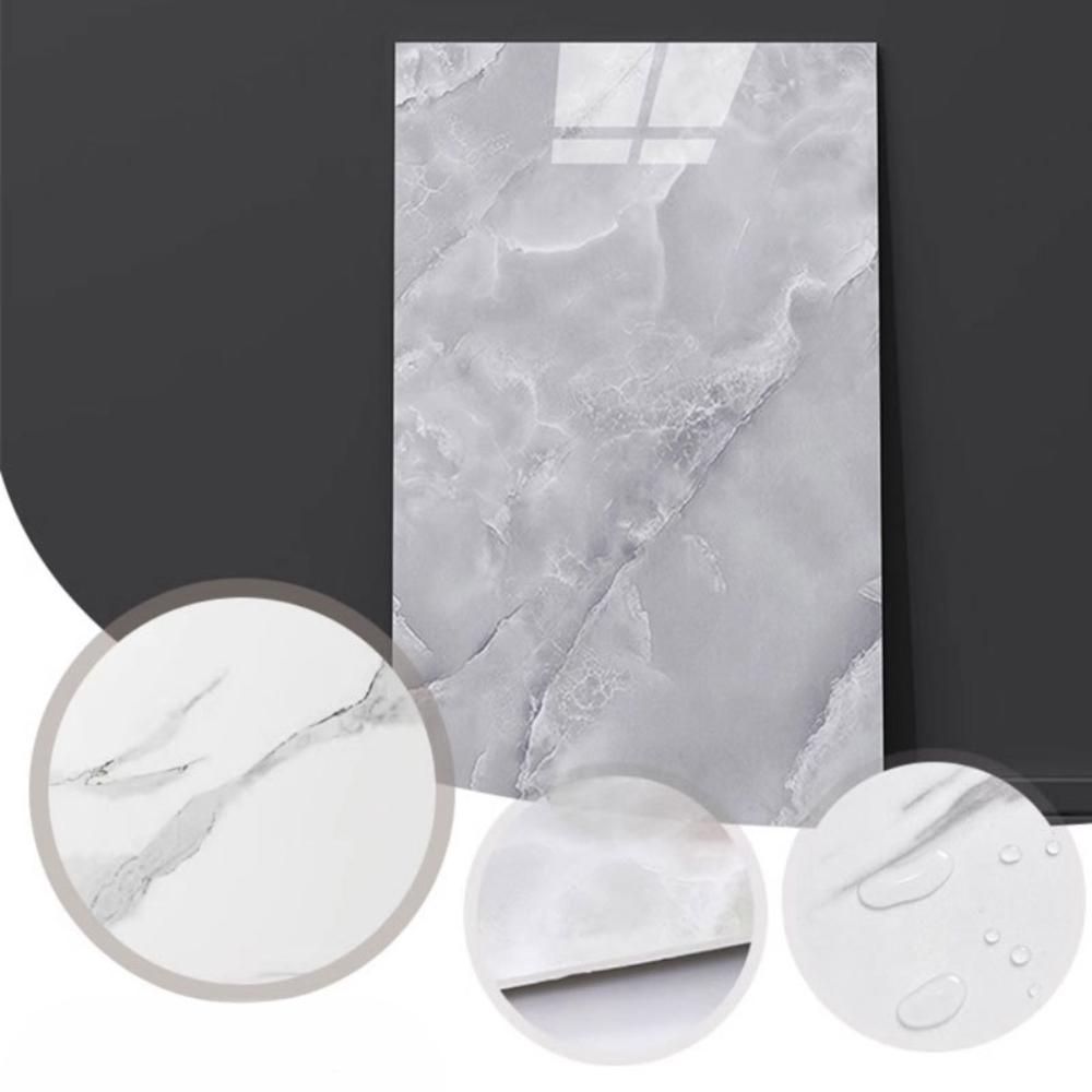 Marmură Bucătărie Film rezistent la ulei Sobă impermeabilă rezistentă la umiditate Tapet autoadeziv Blat Renovare dulap autocolant gresie