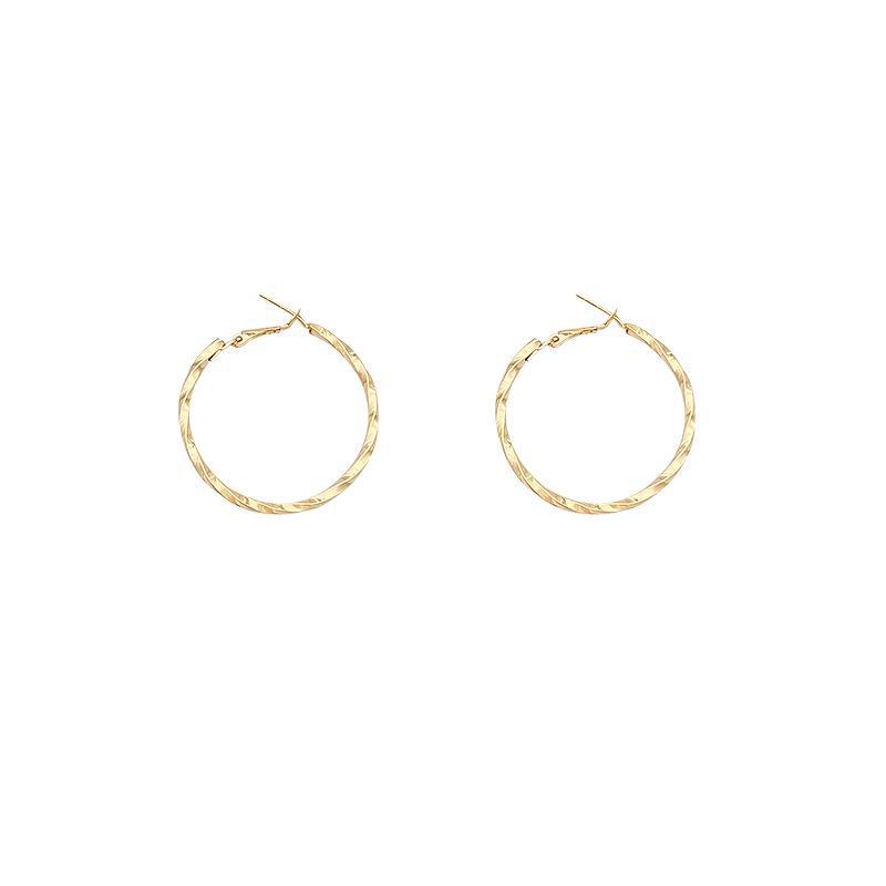 S925 Silver Needle Oversized Circle Earrings for Women - Simple, Versatile, and Elegant, As Seen On Internet Celebrities