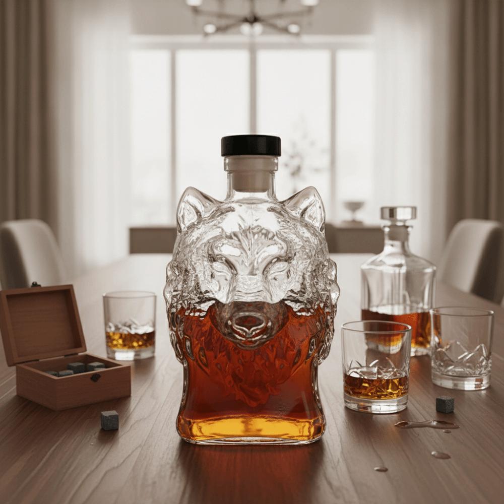 Corrosion-resistant Wolf Head Shape Wine Bottle Leak-Proof Wine Decanter Father's Gift