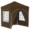 Pop Up Party Tent 192 X 192 X 245 Cm Taupe