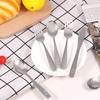 Kids Silverware Tableware Set Food Training Spoon Dessert Spoon for Children Feeding Spoon Fork Gadgets Children's Cutlery