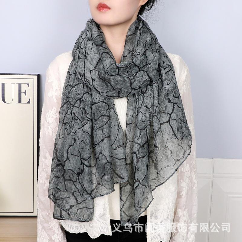 

Yarn Scarf, Soft And Skin-friendly Cotton And Linen Silk Scarf, Neck Decoration, Neck Warmer, Shawl For Women One Size