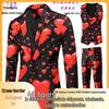 2025 European & American 3D Digital Print Loose Knit Sweater for Autumn & Winter