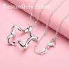 925 Sterling Silver 16-30 Inch Exquisite Twisted Star Pendant Necklace for Women's Wedding Fashion Jewelry Accessories Gifts