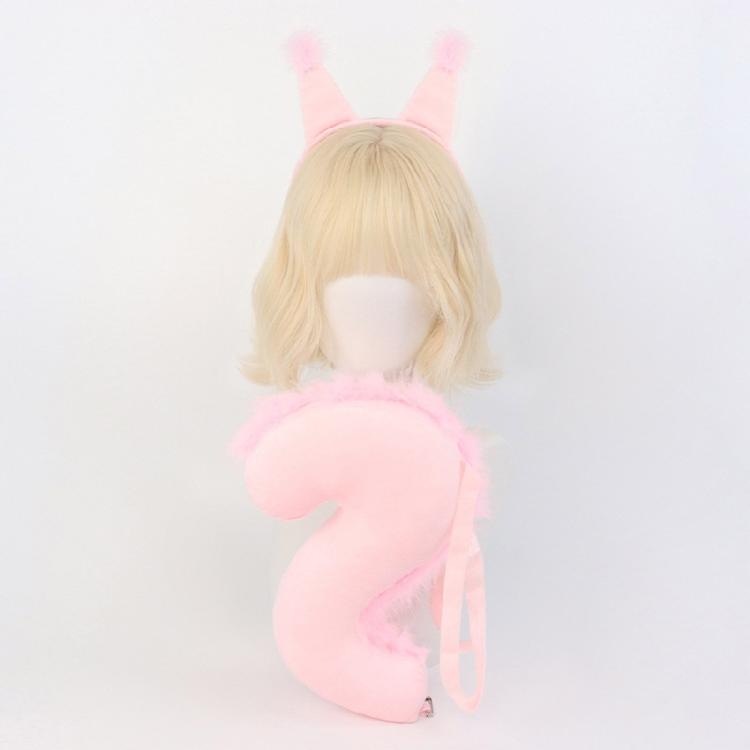 Animal Squirrel Costume Set,Squirrel Ears and Tail Set Animal Fancy Dress Kit for Birthday Party Halloween Cosplay Props