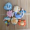Cute Resin Mini Sailing Boats Marine Animal Series Flat Back Deco Parts Embellishments For Hair Bows Accessories