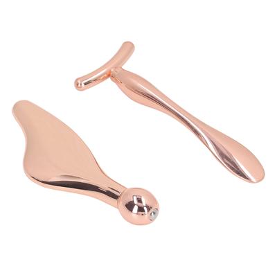2pcs Face Roller Massage Sticks Cooling Metal Facial Massage Tools Beauty Skin Roller Face Lifts