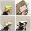 Kleine Tas Grappige Vierkante Tas Mini Contrasterende Kleur Crossbody Tas Draagbare Camera Schoudertas Dames