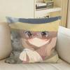 Suicidal Hinako This Monster Wants to Eat Me Square Sofa Pillow Cover Solid Color Living Room Home Decor Cushion Case
