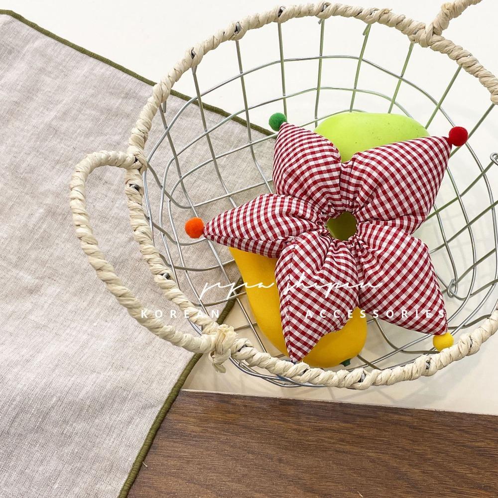 

Five-Pointed Star Star Print Hair Ties Polka Dot Hair Accessories Hair Scrunchies Plaid Pattern Headpiece Ornaments Hair Bands