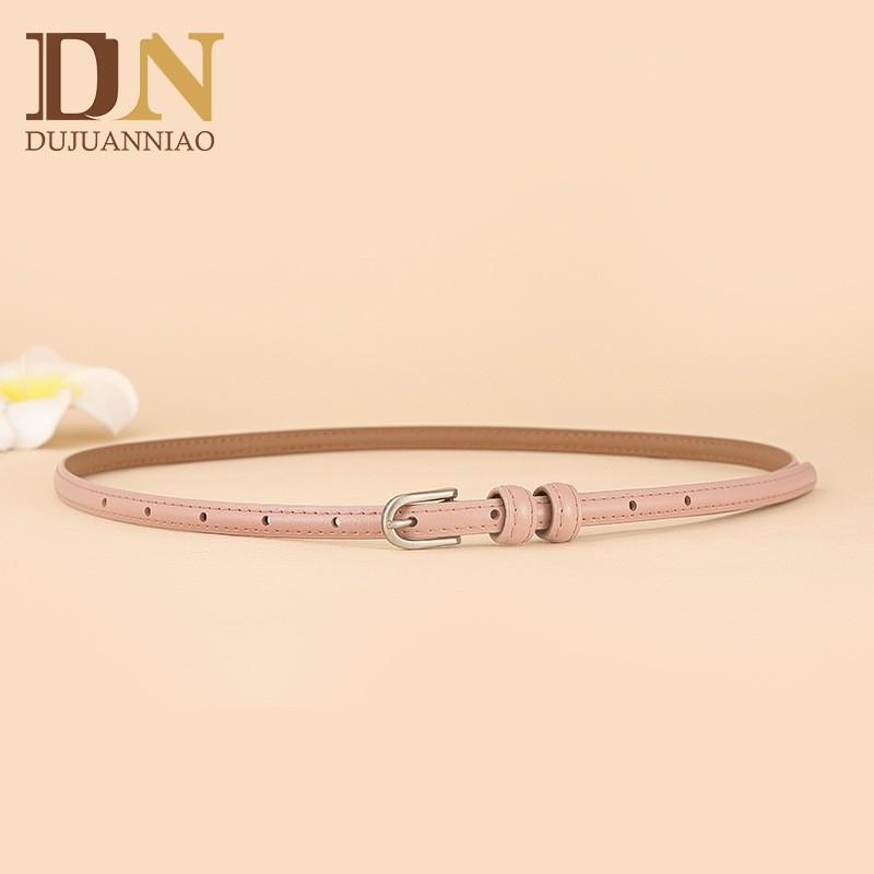 Womens Thin Leather Belt Versatile Fashion Jeans Ins Style