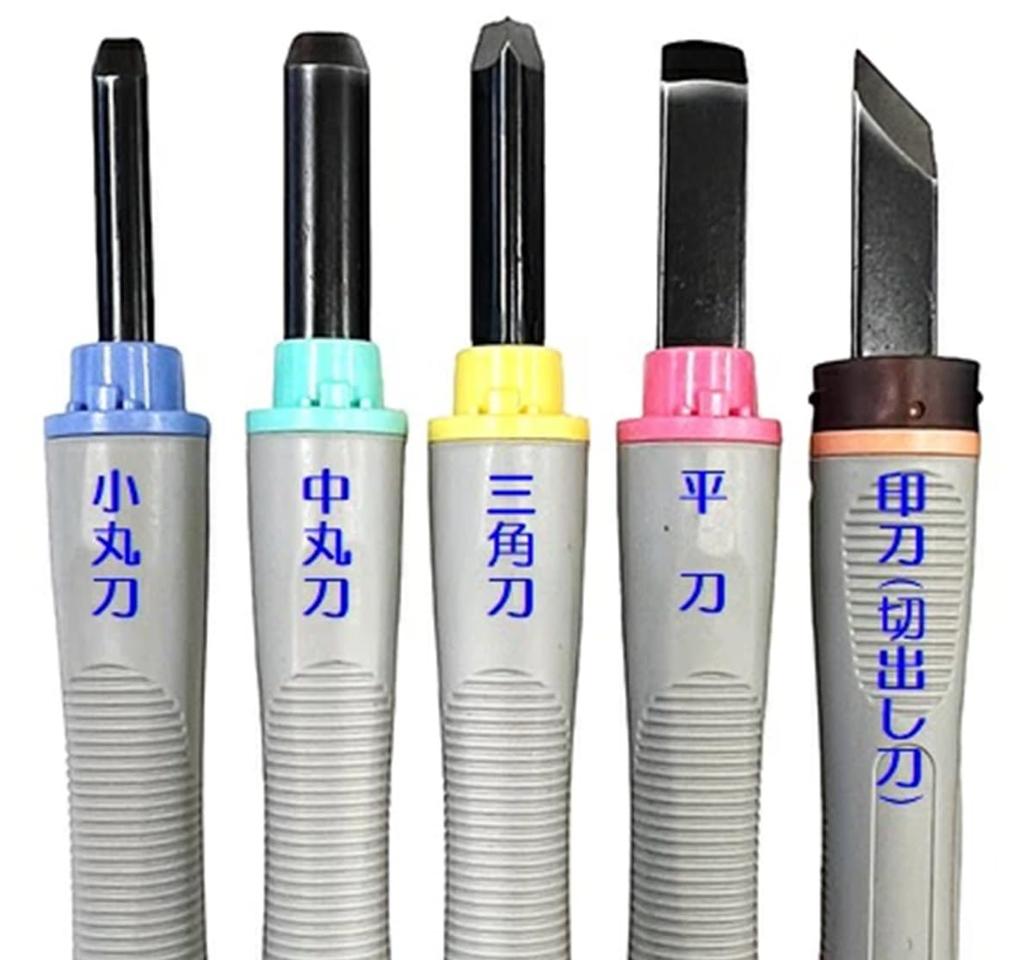 Yoshiharu Cutlery Maruichi Carving Knife with Safety All Steel Rubber Guard, Blade, Grip, 5-Piece Set, SX-NEO