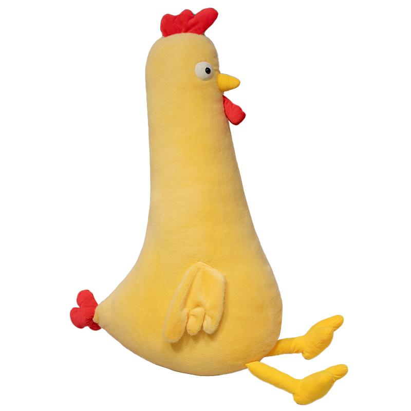 Kawaii Long-Necked Chicken Stuffed Plush Toy Soft Yellow round Funny Doll Children s Gift Baby Kids Hobby Toy