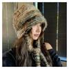 Big Head Wool Pile Hat for Women Lazy Feeling Autumn and Winter Korean Style Face Small Fashion Thickened Warm Knitted Hat