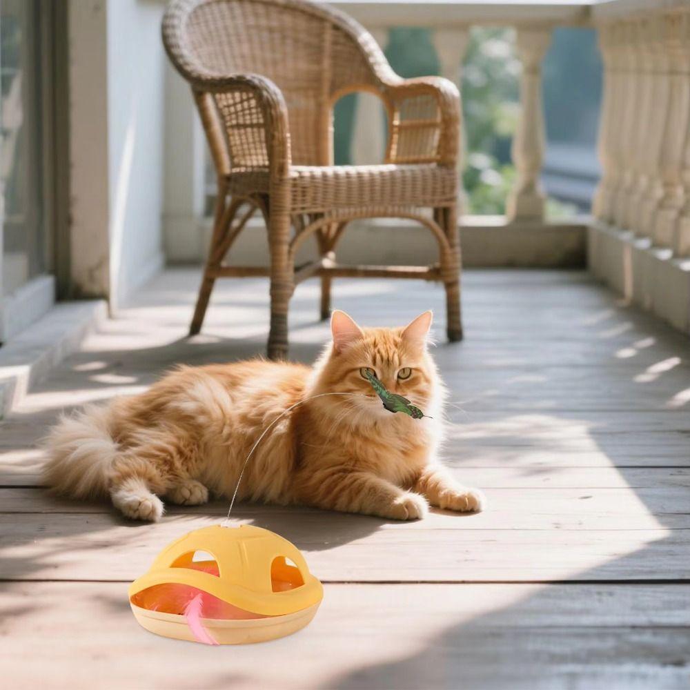 Creative Smart Interactive Cat Toy Self-Moving Butterfly Cat Teaser Toy  Pet Supplies