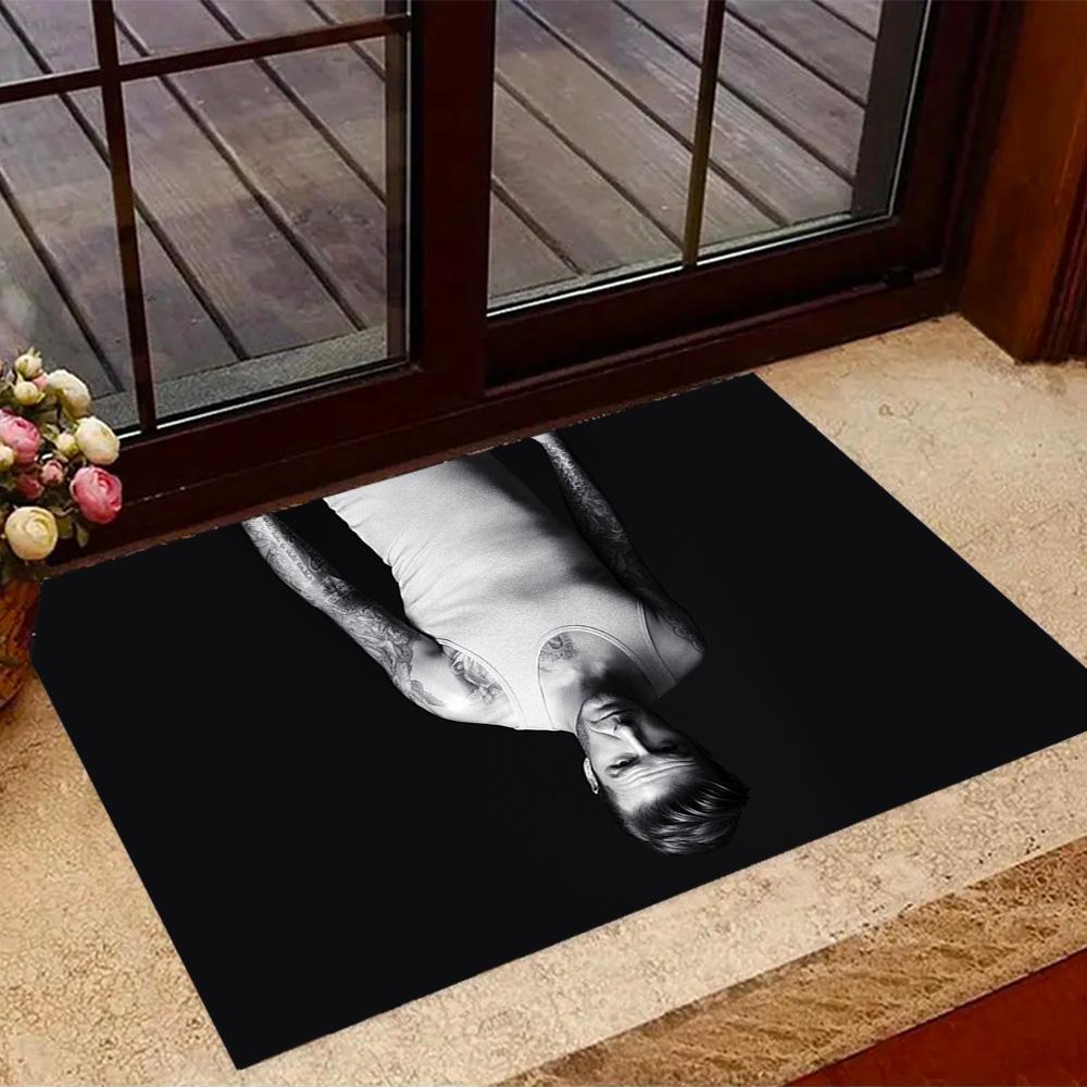 David Beckham Psg Player Floor Mat Design for Dormitory Hallway Living Rooms Bedrooms Antislip Carpet Office home decor Spiritual Gift