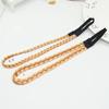 1Pc Headwear Elastic Hair Accessories Personality Plaited Headband Fashion Simulation Synthetic Hair Double Braided Hair Band