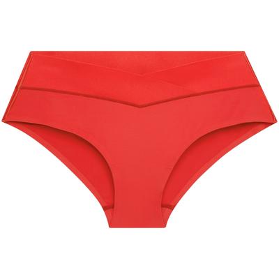 Seamless High Elastic Cotton Briefs Women Underwear Raspberry-Red QF6357AD-XAT