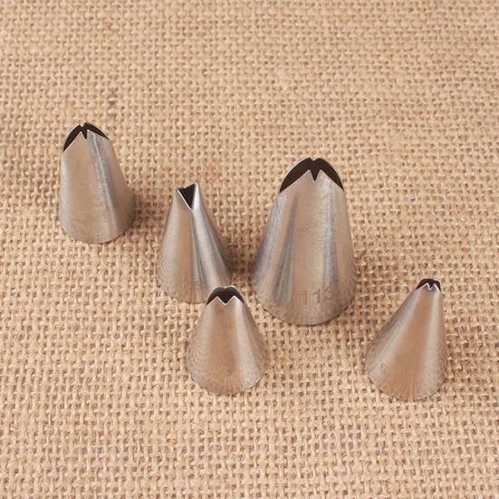 5ks Listové trysky Tvar krému Poleva Trubka Domácí dort DIY pečení Zdobení