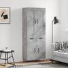 Highboard Concrete Grey 69.5 x 34 x 180 cm Particleboard