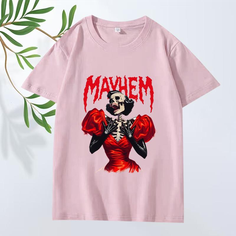 Mayhem Ball Lady Gaga Fashion T Shirt Men ’s Women Oversized 100% Cotton Cool Funny Short Sleeve Print Tops