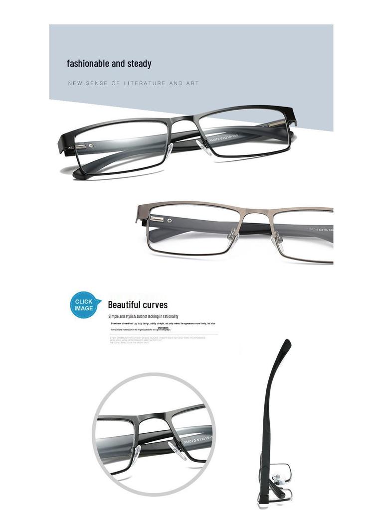 Stylish Metal Reading Glasses for Women - Presbyopic Optical Frames for Seniors