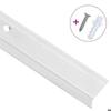 VidaXL Stair Nosing L-shape 15 Pcs Aluminium 100 Cm Silver, Stair Steps, Stair Edges, Stair Profiles, 146756