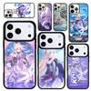 Capa Case for iPhone 17 Air 16 Pro Max 15 Plus 11 13 Mini 14 12 Back Phone Cover Sangonomiya Kokomi Genshin Impact