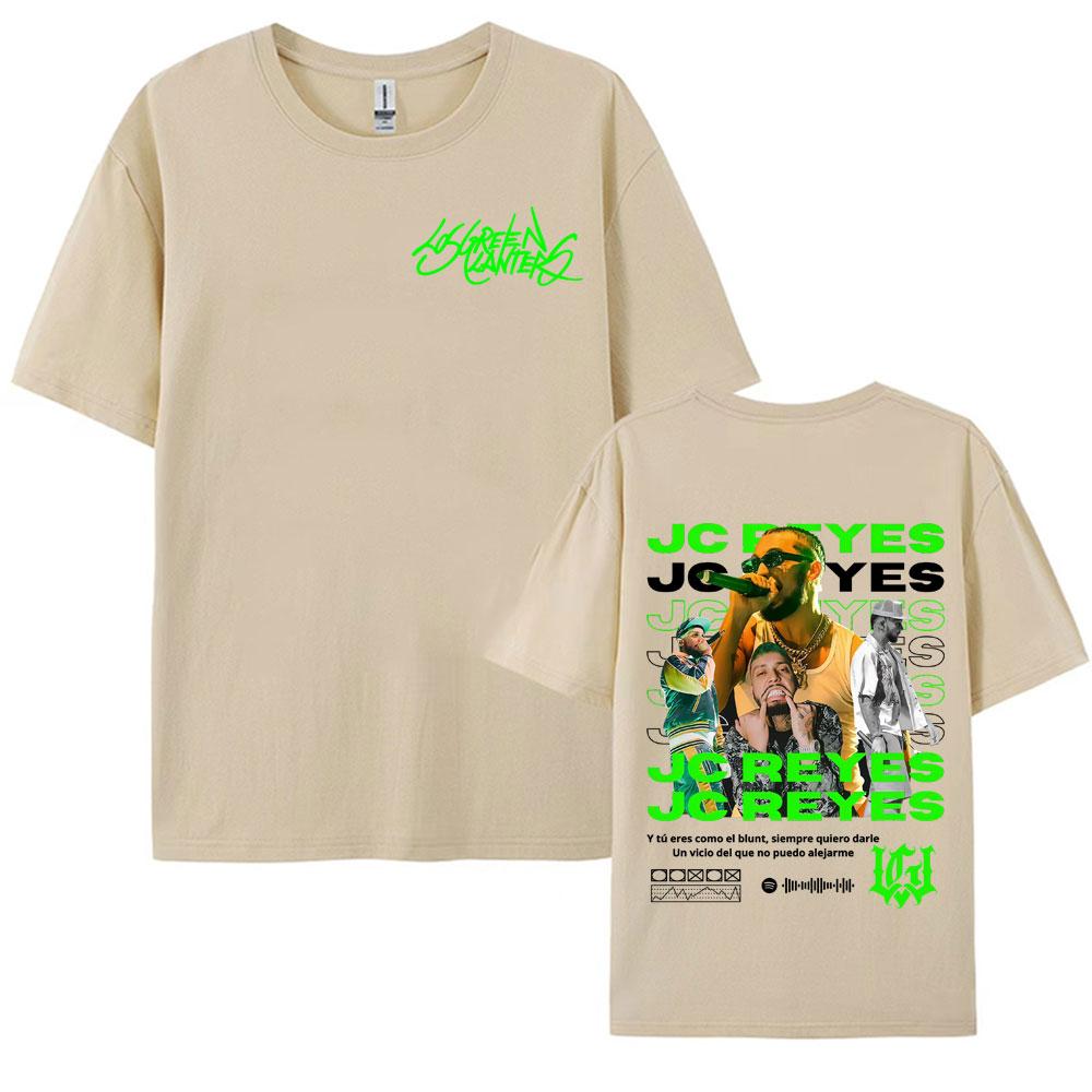 Rapper Jc Reyes Tour 2026 Double Sided Printed Tee Shirt Men Women Harajuku Fashion Gothic Tshirt Summer Comfort Cotton T Shirt